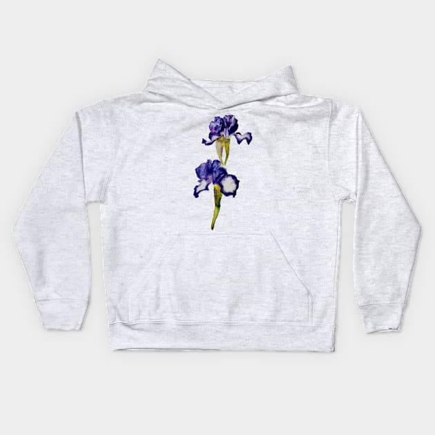 Bearded Iris 'Going My Way' Kids Hoodie by bobpetcher